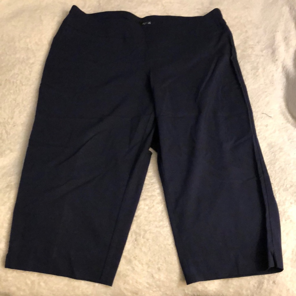 Apt 9 navy pull on capris 1X
